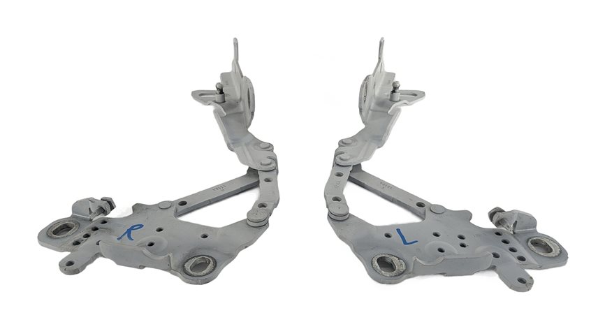 Thumbnail 3: 12-21 BMW 2 3 4 SERIES (F22 F30 F32 F34) LEFT & RIGHT HOOD HINGE SET 2 (White)