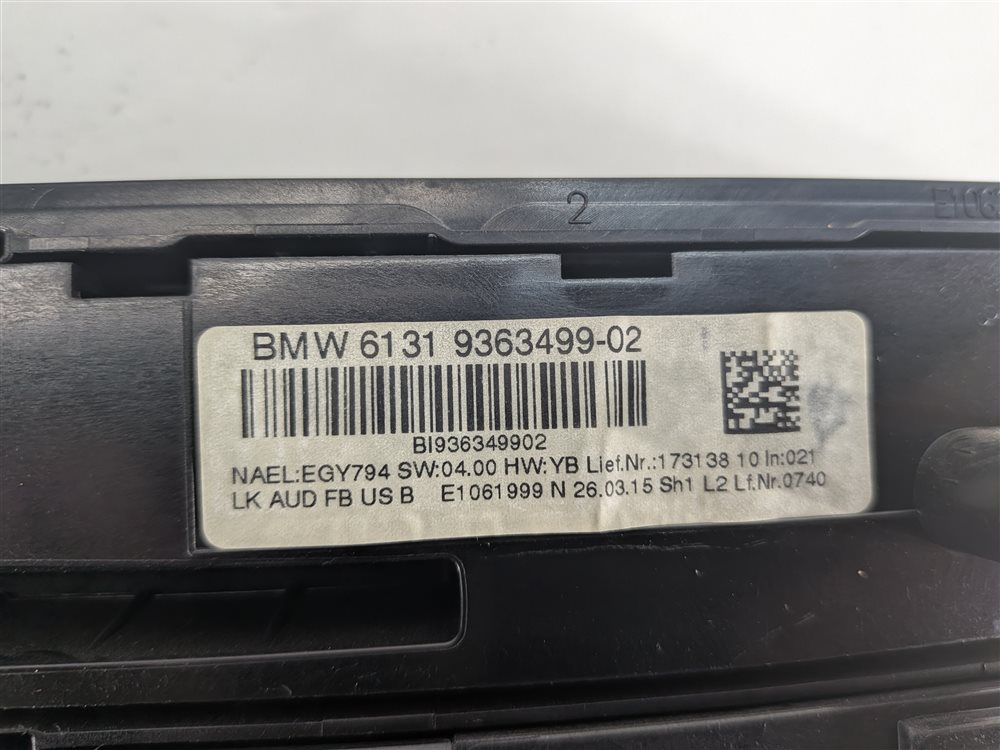 Thumbnail 6: 15-20 BMW 2 / 3 / 4 SERIES (F22 F30 F32) FRONT HEATER TEMPERATURE RADIO CONTROL