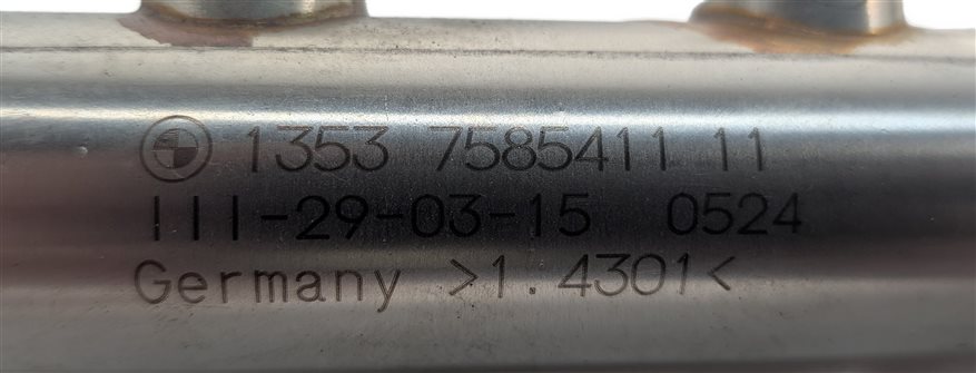Thumbnail 5: 2015 BMW 428I (F32) 2.0L (N20) ENGINE FUEL RAIL w/LINES PRESSURE SENSOR