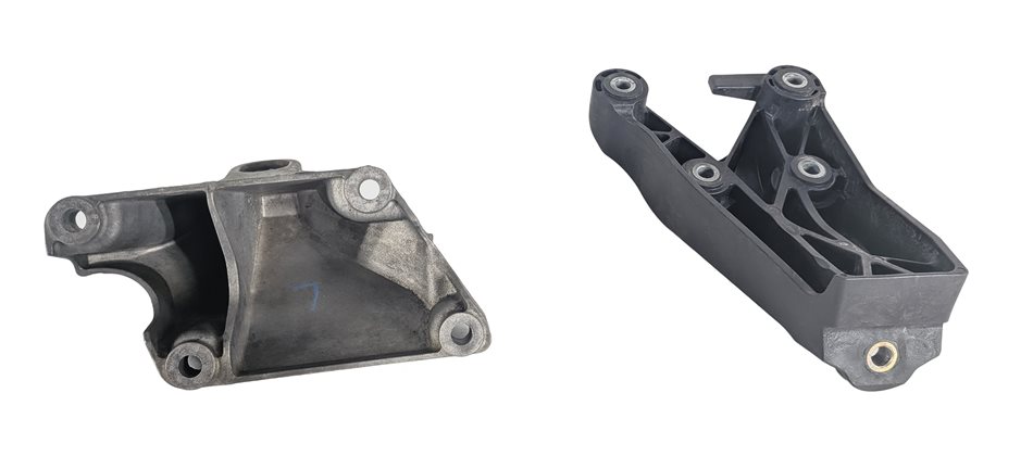 Thumbnail 3: 2015 BMW 428I (F32) 2.0L (N20) ENGINE MOTOR MOUNT BRACKET LEFT RIGHT SET/2