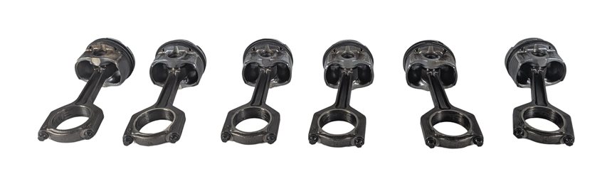 07-10 BMW 135i 335i 535i X6 Z4 E87 E60 E71 E89 3.0L N54 TURBO PISTON & ROD SET/6