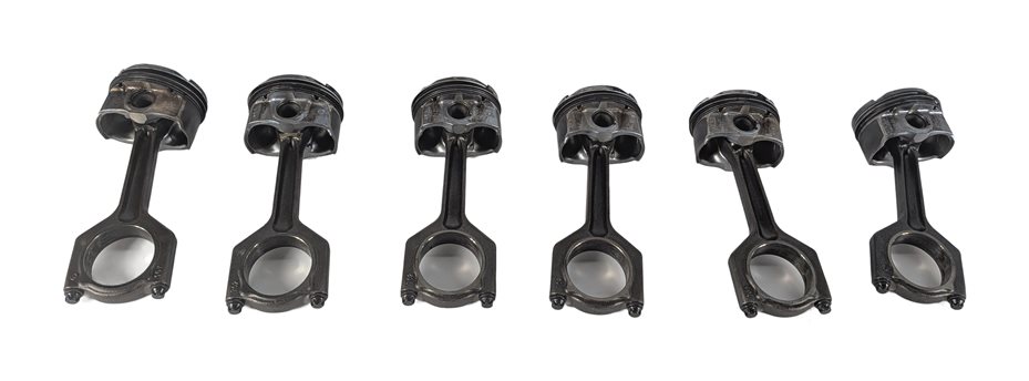 Thumbnail 2: 07-10 BMW 135i 335i 535i X6 Z4 E87 E60 E71 E89 3.0L N54 TURBO PISTON & ROD SET/6
