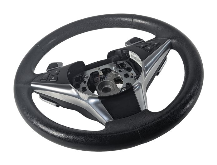 06-10 BMW 5 6 SERIES (E60 E63) SPORT STEERING WHEEL w/PADDLE SHIFTERS (Black)