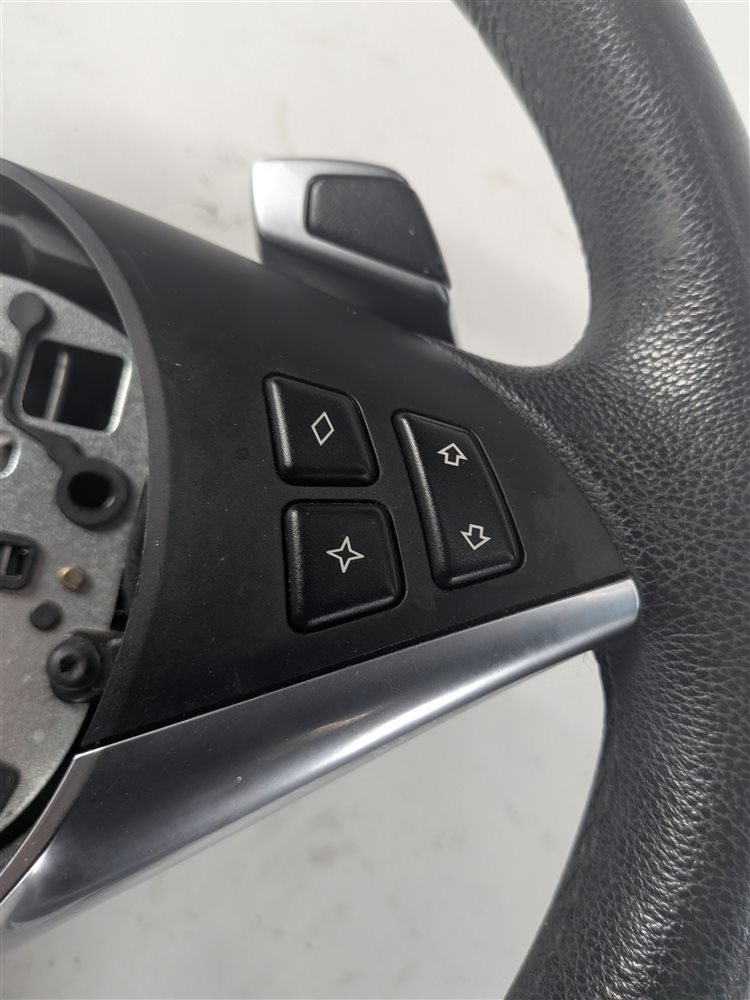 Thumbnail 11: 06-10 BMW 5 6 SERIES (E60 E63) SPORT STEERING WHEEL w/PADDLE SHIFTERS (Black)