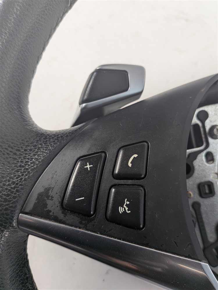 Thumbnail 12: 06-10 BMW 5 6 SERIES (E60 E63) SPORT STEERING WHEEL w/PADDLE SHIFTERS (Black)