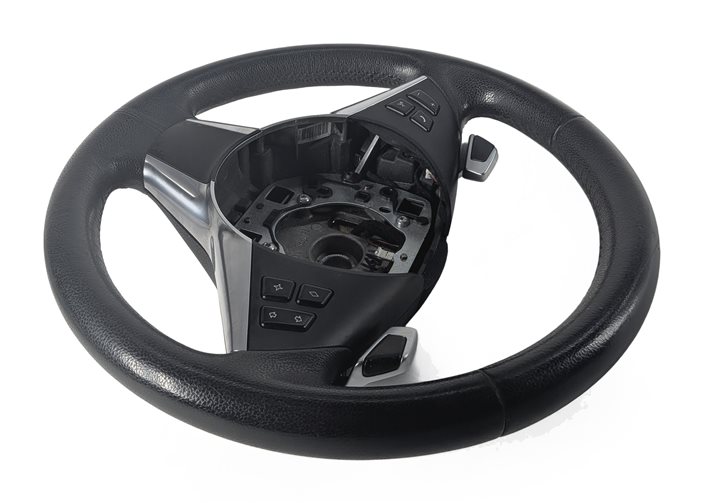 Thumbnail 3: 06-10 BMW 5 6 SERIES (E60 E63) SPORT STEERING WHEEL w/PADDLE SHIFTERS (Black)