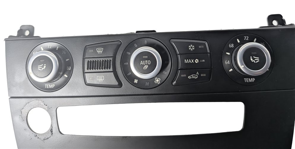 Thumbnail 6: 2008-2010 BMW 528i 535i 550i (E60 E61) BASE HEATER A/C AC CLIMATE CONTROL PANEL
