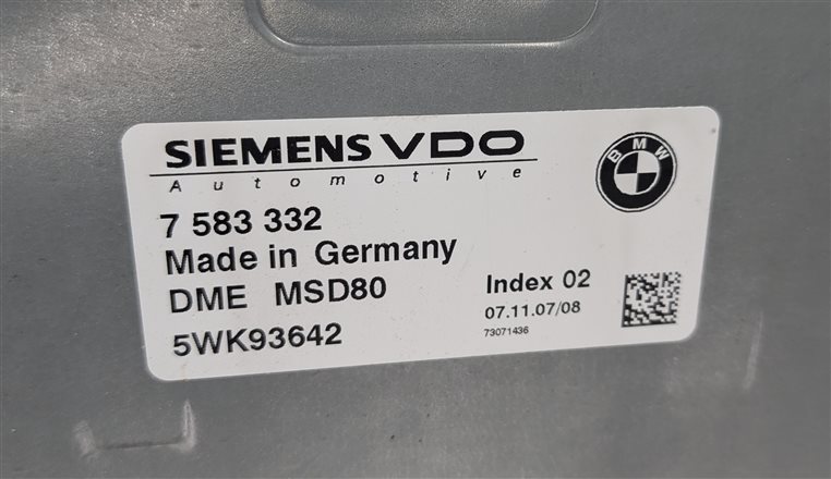 Thumbnail 5: 2007-2008 BMW 335i 535i 135i (E90 E60 E82) 3.0L N54 DME ECU MSD80 CAS3 KEY SET