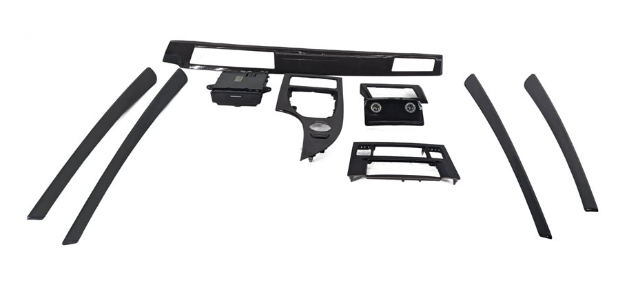 Thumbnail 2: 2008 BMW 535I (E60) INTERIOR DASH DOOR CENTER CONSOLE REAR TRIM SET/9 (Bamboo)