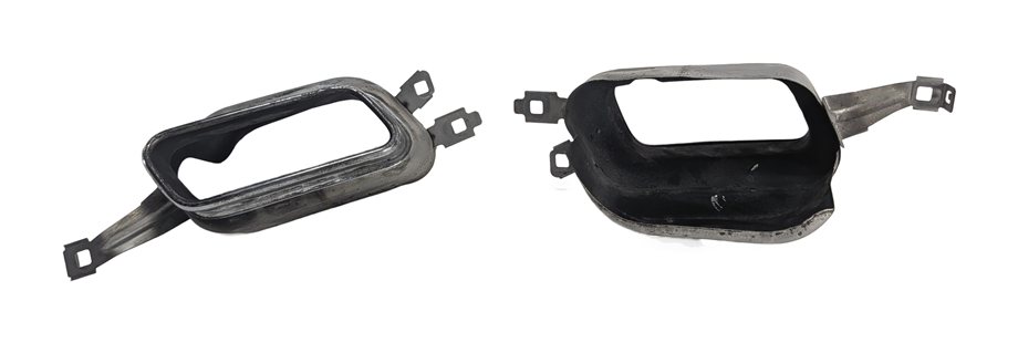 2012 BMW 750I (F01) REAR EXHAUST MUFFLER TAILPIPE TIP FINISHER LEFT/RIGHT SET/2