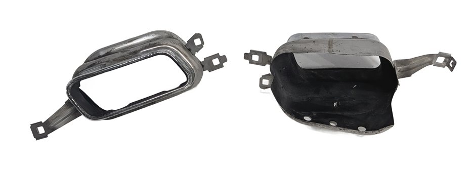 Thumbnail 2: 2012 BMW 750I (F01) REAR EXHAUST MUFFLER TAILPIPE TIP FINISHER LEFT/RIGHT SET/2
