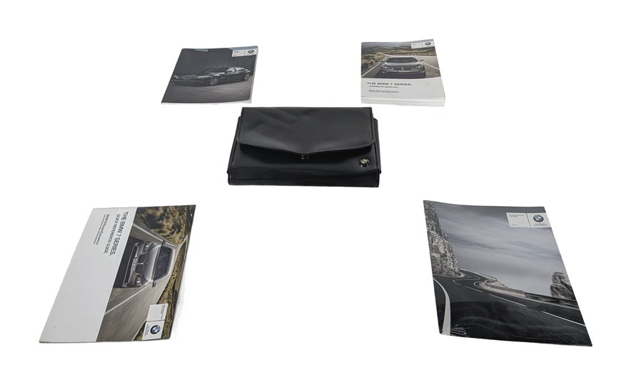 2012 BMW 750I (F01) 4.4L OWNER'S MANUAL BOOKLET HANDBOOK w/ LEATHER CASE SET