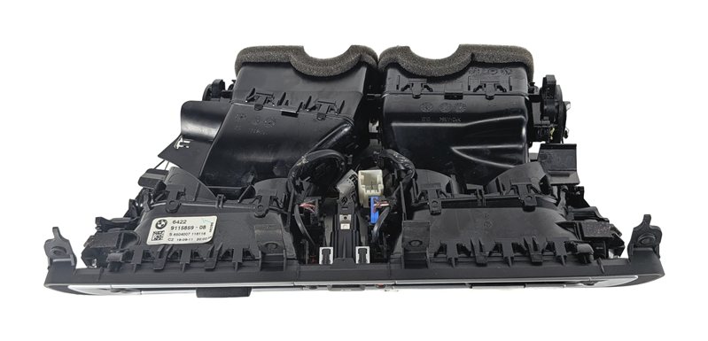 Thumbnail 6: 2012 BMW 750I (F01) FRONT CENTER DASH HEAT AIR AC VENT OUTLET BEZEL (Black)