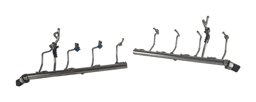 2012 BMW 750I (F01) 4.4L (N63) ENGINE HIGH PRESSURE FUEL RAIL LEFT & RIGHT SET/2
