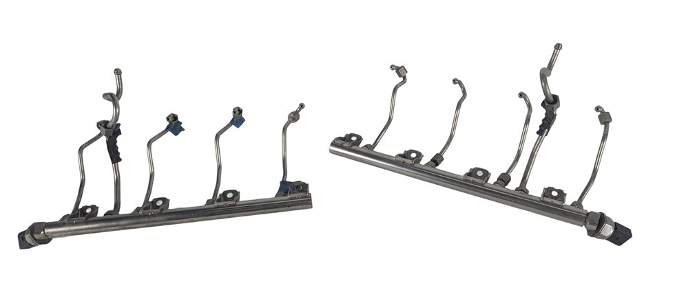 Thumbnail 2: 2012 BMW 750I (F01) 4.4L (N63) ENGINE HIGH PRESSURE FUEL RAIL LEFT & RIGHT SET/2