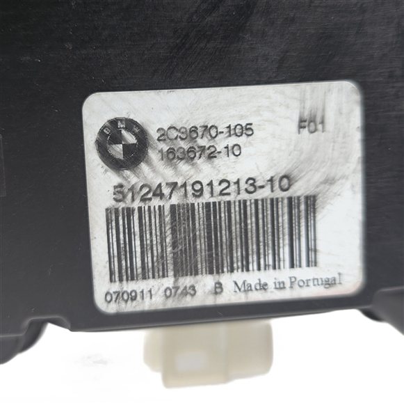 Thumbnail 7: 2012 BMW 750I (F01) REAR TRUNK DECK LID LATCH LOCK RELEASE ACTUATOR MOTOR