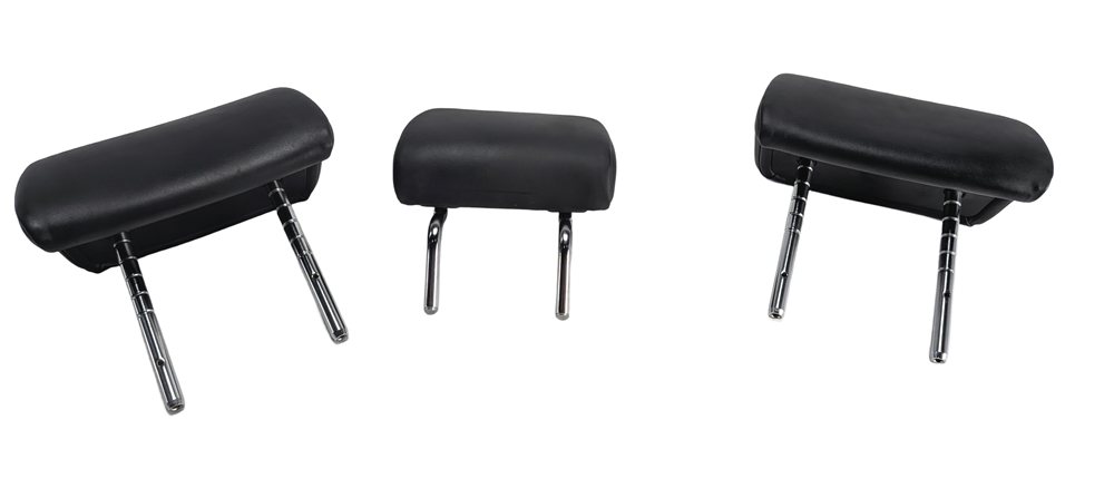 Thumbnail 2: 09-15 BMW 740I 750I 760LI (F01 F02) REAR SEAT HEADREST HEAD REST SET/3 (Black)