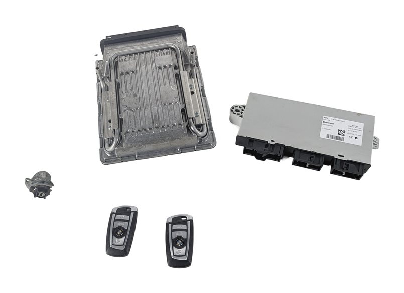 Thumbnail 2: 09-13 BMW 550i 650i 750i B7 (F01 F06 F10) 4.4L N63 ENGINE DME CAS MODULE KEY SET
