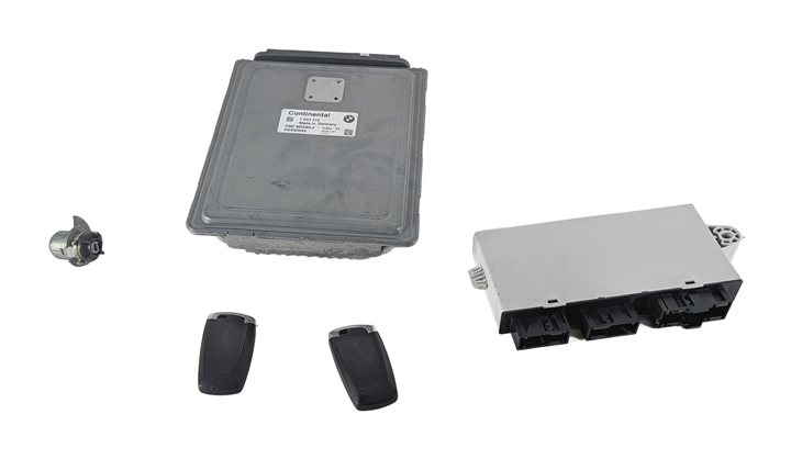 Thumbnail 3: 09-13 BMW 550i 650i 750i B7 (F01 F06 F10) 4.4L N63 ENGINE DME CAS MODULE KEY SET