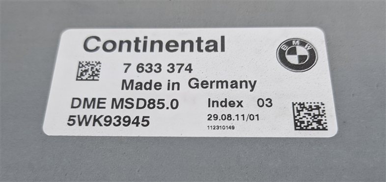 Thumbnail 4: 09-13 BMW 550i 650i 750i B7 (F01 F06 F10) 4.4L N63 ENGINE DME CAS MODULE KEY SET