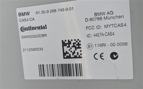 Thumbnail 5: 09-13 BMW 550i 650i 750i B7 (F01 F06 F10) 4.4L N63 ENGINE DME CAS MODULE KEY SET
