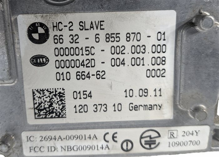 Thumbnail 7: 18-19 BMW 640i 650i 09-15 750i REAR LEFT BLIND SPOT RADAR SENSOR MODULE SLAVE