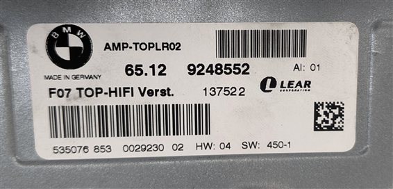 Thumbnail 7: 10-15 BMW 535iGT 740i 750i X3 (F01 F02 F04 F07 F25) DSP HiFi AUDIO AMP AMPLIFIER