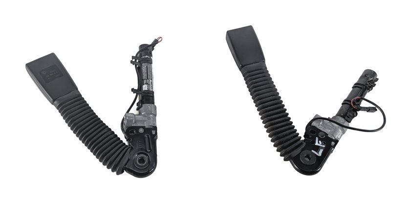 Thumbnail 2: 10-17 BMW 5 7 GT SERIES F01 F07 F10 FRONT LEFT & RIGHT SEATBELT BUCKLE RECEIVER