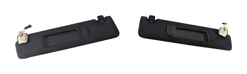 Thumbnail 2: 2009-2015 BMW 740i 750i 760i B7 (F01) FRONT LEFT & RIGHT SUN VISOR SET (Black)