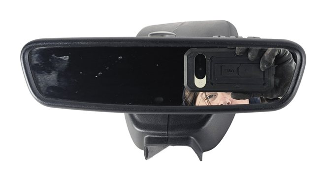 Thumbnail 2: 10-12 BMW 650i 740i 750i 760i B7 M5 M6 X3 AUTO DIM REAR VIEW MIRROR w/ HOMELINK