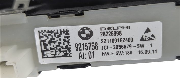Thumbnail 8: 09-15 BMW 740i 750i 760i (F01) LEFT FRONT DRIVER MEMORY SEAT POSITION SWITCH