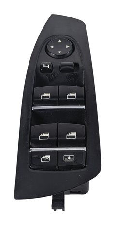 09-15 BMW 740i 750i 760i B7 (F01) DRIVER WINDOW SWITCH w/ SHADE & P-FOLD (BLACK)