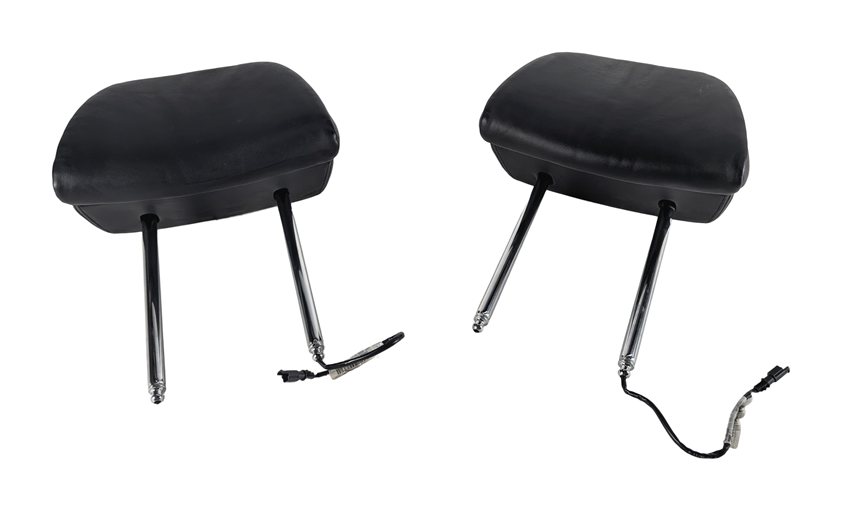 09-13 BMW 5GT 7 SERIES F01 F02 F04 F07 FRONT COMFORT SEAT HEADREST SET-2 (Black)