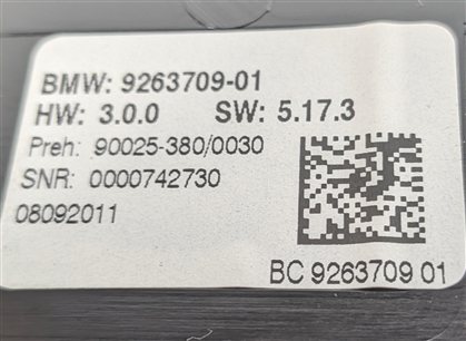 Thumbnail 9: 09-13 BMW 535iGT 550iGT 7 SERIES (F01 F07) FRONT HEATER A/C TEMPERATURE CONTROL