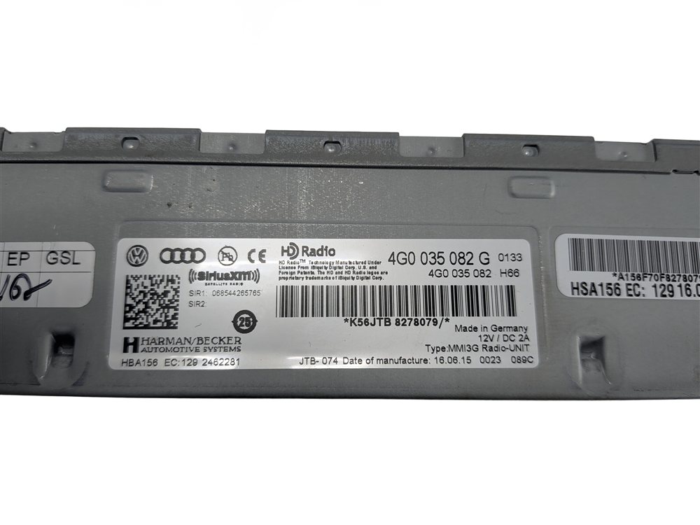 Thumbnail 7: 09-17 VW / AUDI A4 S6 Q3 Q5 Q7 RS5 S5 S6 TOUAREG RADIO RECEIVER CONTROL MODULE