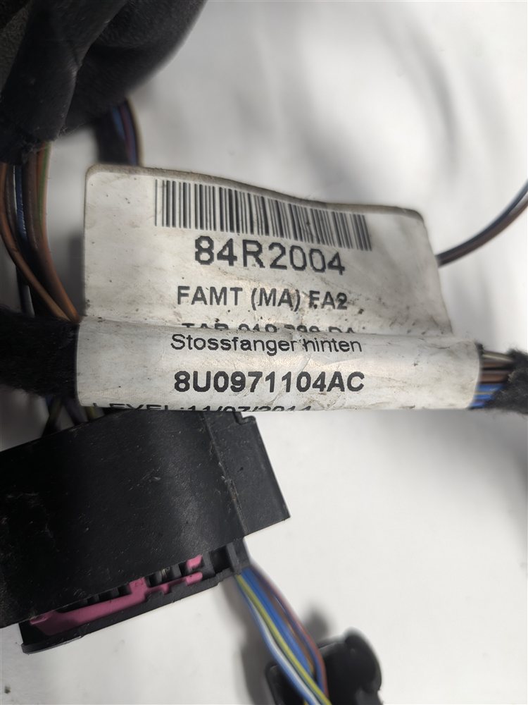 Thumbnail 4: 2016 AUDI Q3 (8U) REAR PARK ASSIST PDC DISTANCE SENSOR SET w/HARNESS (White)