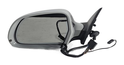15-18 AUDI Q3 8U LEFT DOOR MIRROR AUTODIM PFOLD HEATED BLIND SPOT (White)