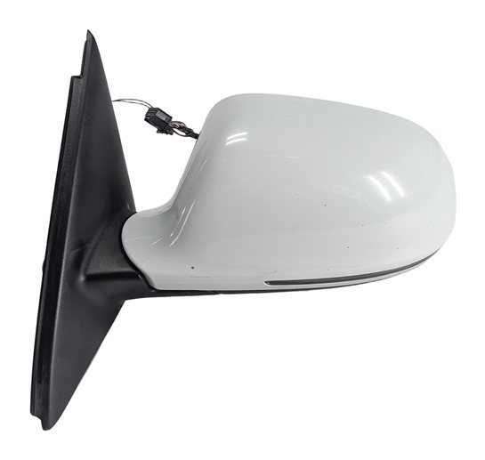 Thumbnail 4: 15-18 AUDI Q3 8U LEFT DOOR MIRROR AUTODIM PFOLD HEATED BLIND SPOT (White)