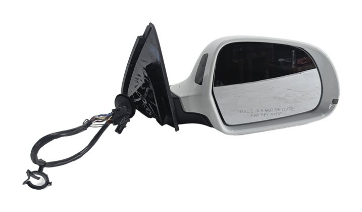 Thumbnail 2: 15-18 AUDI Q3 8U RIGHT DOOR MIRROR AUTODIM PFOLD HEATED BLIND SPOT (White)