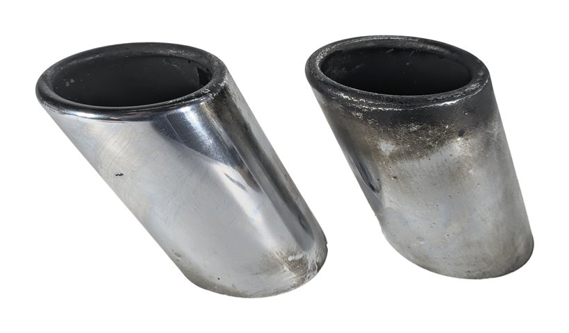 14-16 BMW X3 X4 (F25) 3.0L (N55) ENGINE MUFFLER EXHAUST PIPE TIP SET/2 (CHROME)