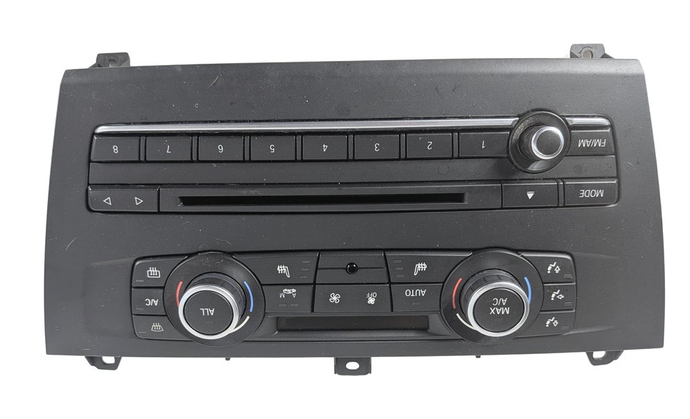 11-14 BMW X3 (F25) FRONT HEATER A/C TEMPERATURE CLIMATE w/ RADIO CONTROL & TRIM