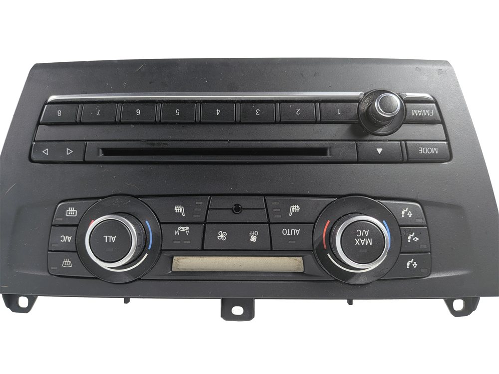 Thumbnail 2: 11-14 BMW X3 (F25) FRONT HEATER A/C TEMPERATURE CLIMATE w/ RADIO CONTROL & TRIM