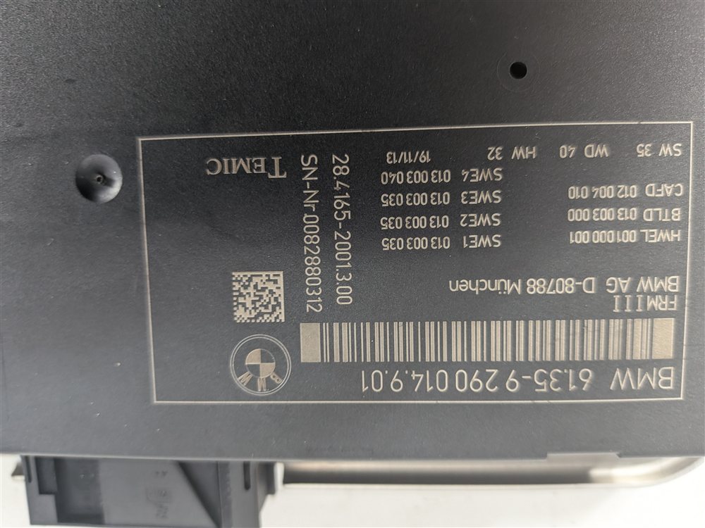 Thumbnail 6: 10-17 BMW 5 6 7 M5 X3 X4 (F06 F10 F12 F25 F26) FRM III BODY LIGHT CONTROL MODULE