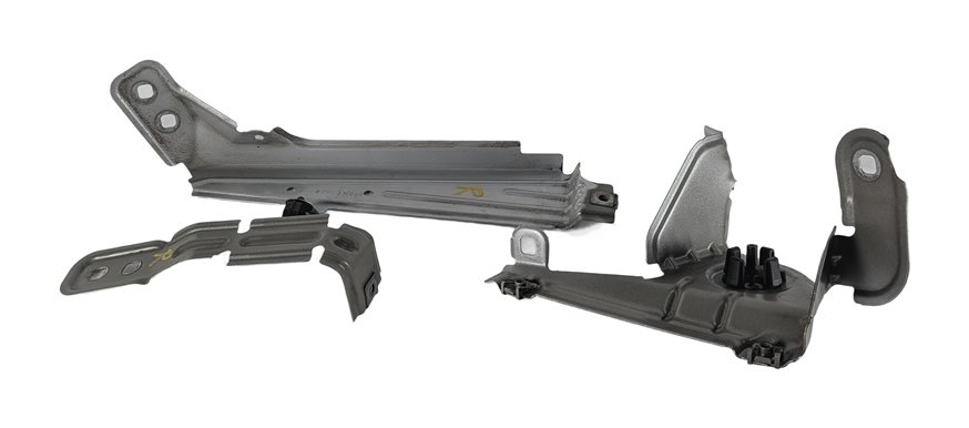 Thumbnail 10: 2014 BMW X3 F25 FRONT FENDER MOUNT SUPPORT BRACKET LEFT/RIGHT w/HOOD STOPS SET/6