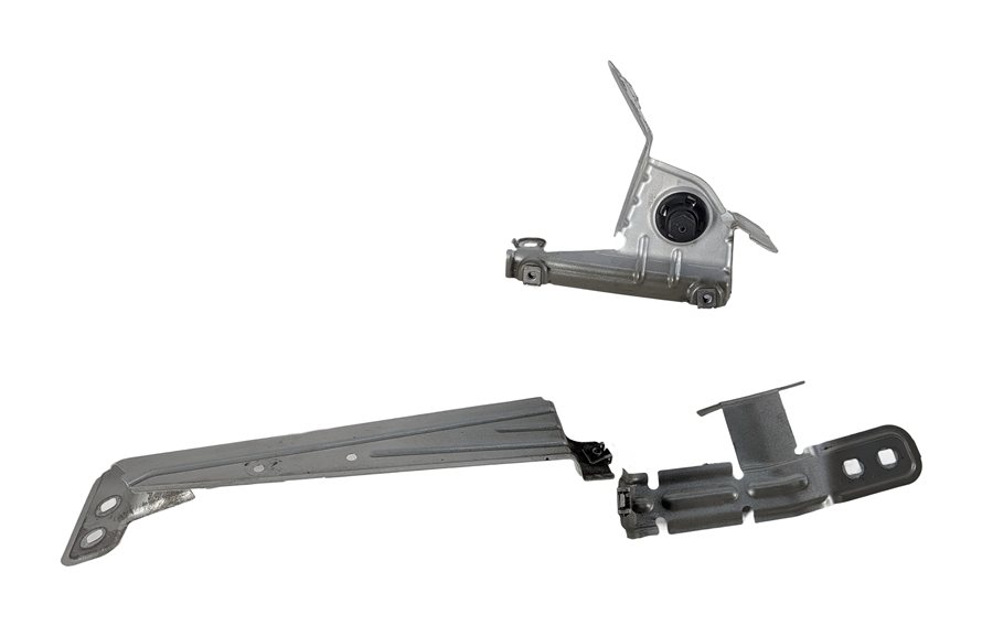 Thumbnail 2: 2014 BMW X3 F25 FRONT FENDER MOUNT SUPPORT BRACKET LEFT/RIGHT w/HOOD STOPS SET/6