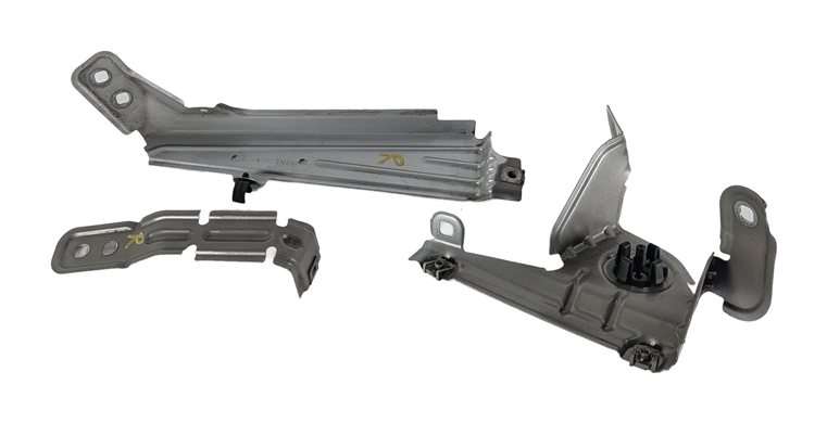 Thumbnail 9: 2014 BMW X3 F25 FRONT FENDER MOUNT SUPPORT BRACKET LEFT/RIGHT w/HOOD STOPS SET/6