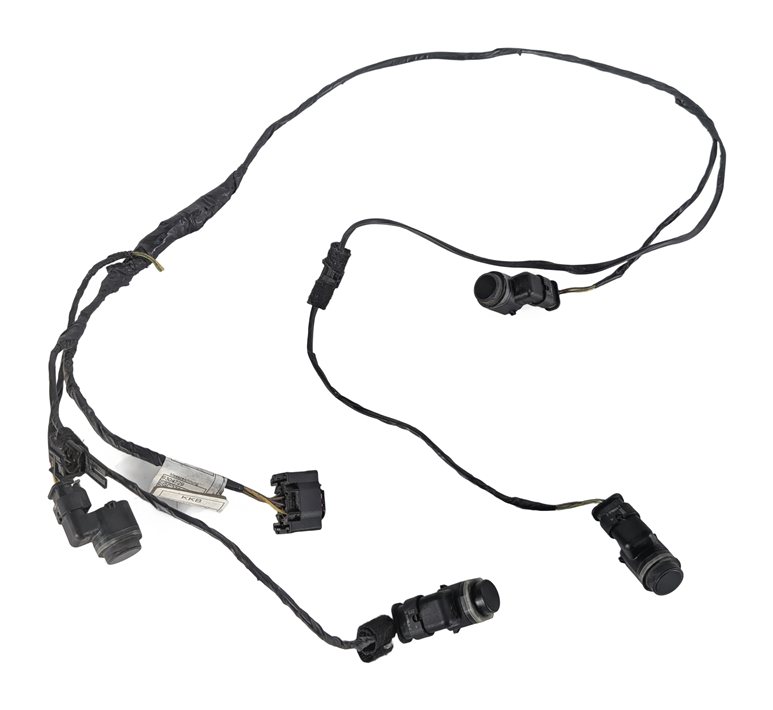 Thumbnail 3: 2014 BMW X3 (F25) REAR PARK ASSIST PDC DISTANCE SENSOR SET/4 w/HARNESS (Silver)