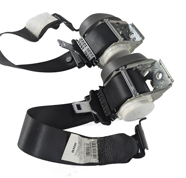 Thumbnail 3: 2014 BMW X3 (F25) REAR LEFT/RIGHT SEAT SEATBELT RETRACTOR SET/2 (Black)
