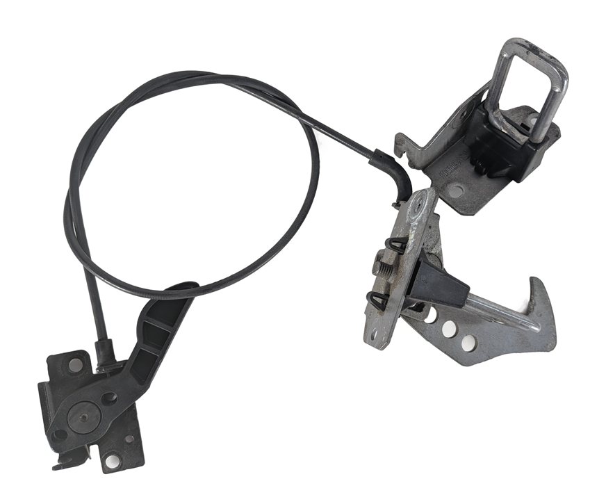 Thumbnail 3: 2014 BMW X3 (F25) FRONT HOOD LOCK LATCH SAFETY CATCH HOOK w/ RELEASE LEVER CABLE