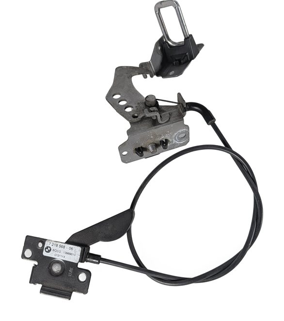 Thumbnail 4: 2014 BMW X3 (F25) FRONT HOOD LOCK LATCH SAFETY CATCH HOOK w/ RELEASE LEVER CABLE
